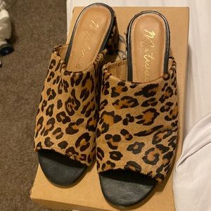 Matisse Leopard Print Mules